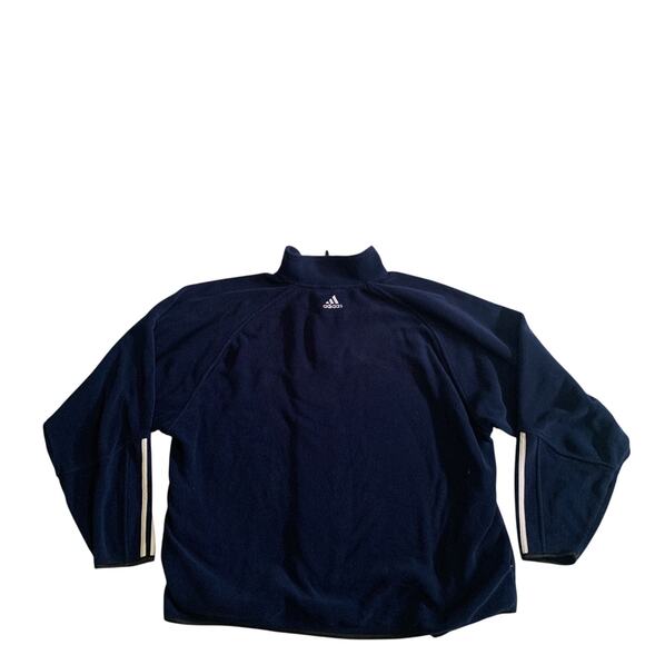 Adidas Men's Size 2XL New York Yankees 1/4 Zip Baseball Fleece Pullover Sweater - Picture 16 of 16